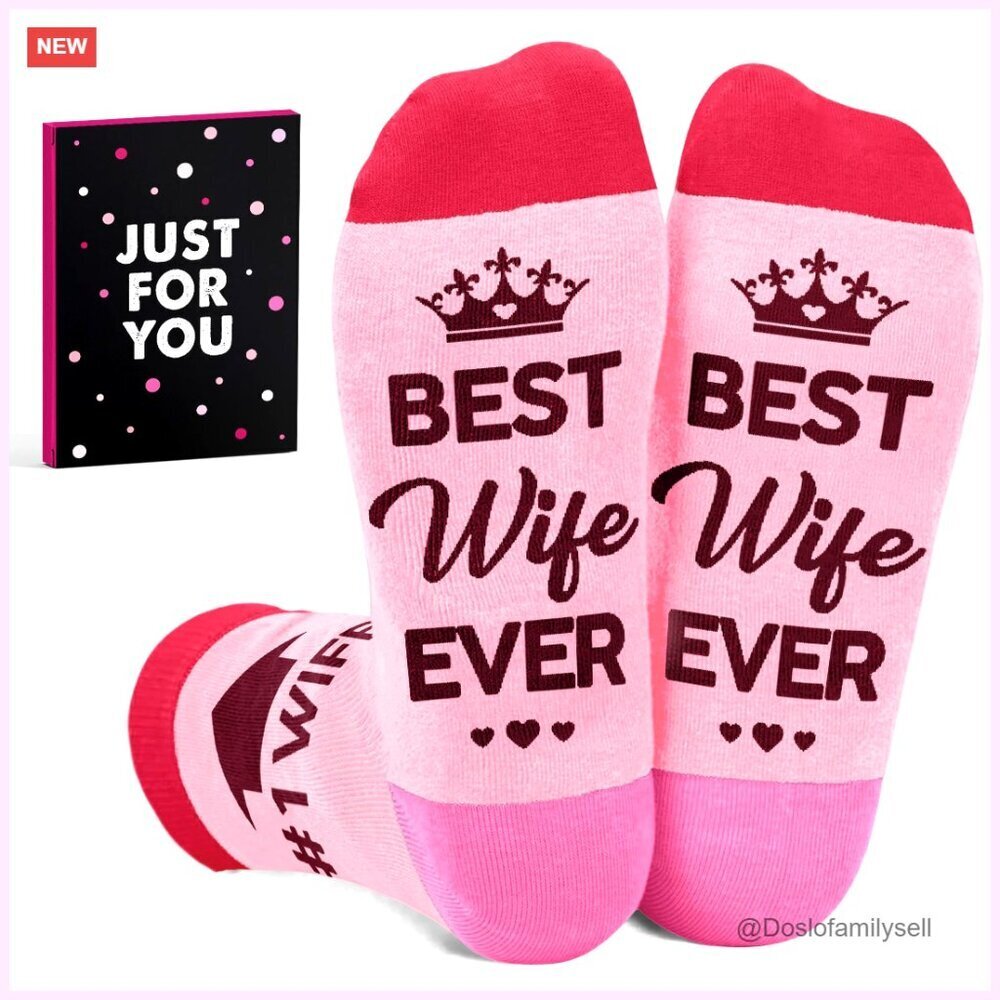 Funny Valentine's Day Novelty Socks Gift for Women Wedding Anniversary